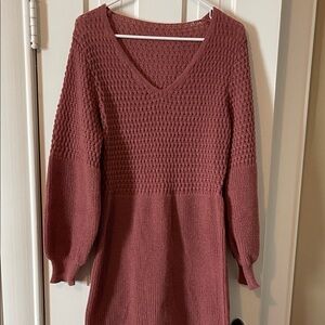 Cupshe Pink Knit Sweater